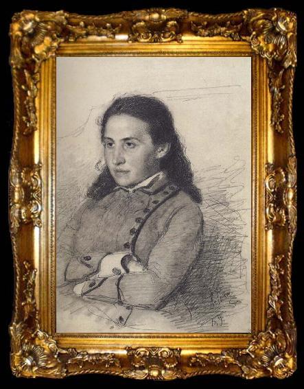 framed  Ilia Efimovich Repin Ma Mengtuo baby portrait, ta009-2